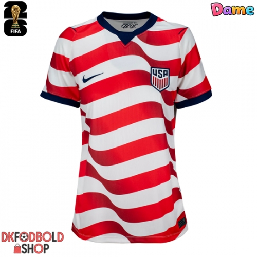 Forente stater Christian Pulisic #10 Hjemmebanetrøje Dame VM 2026 Kort ærmer